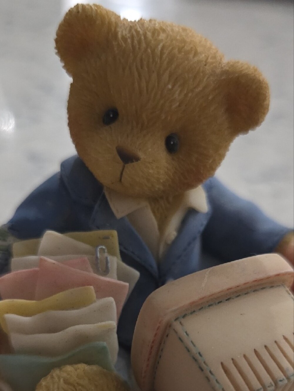 💻VTG 1999 Cherished Teddies figurine TERRY: Friendship Is More Than 9 To 5☕️🧸